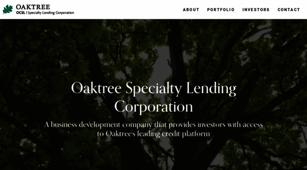 oaktreespecialtylending.com