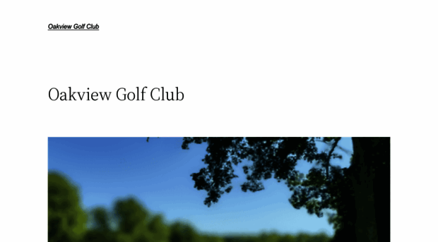 oakviewgolfclub.com