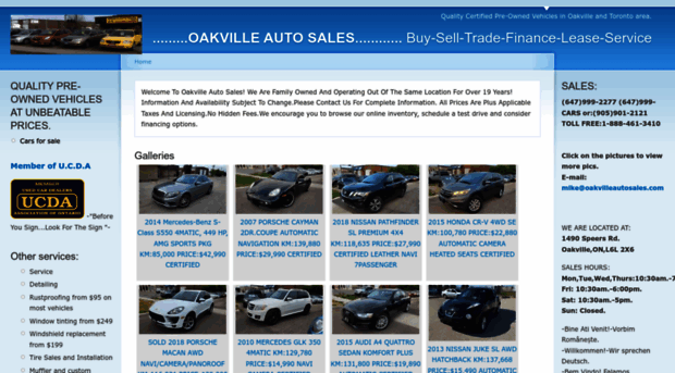 oakvilleautosales.com