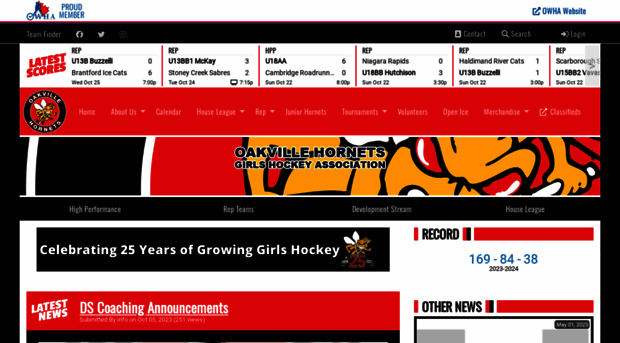 oakvillehornets.on.ca