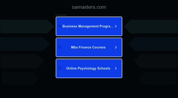 oamasters.com