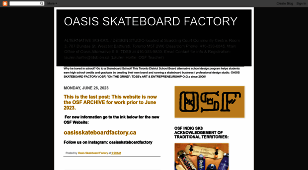 oasisskateboardfactory.blogspot.com