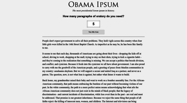 obamaipsum.com