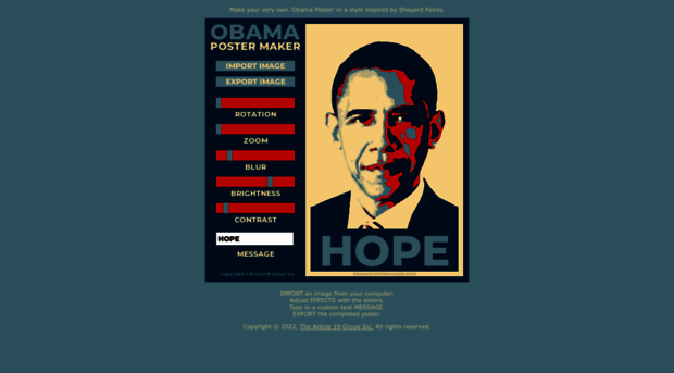 obamapostermaker.com