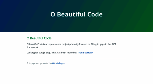 obeautifulcode.com