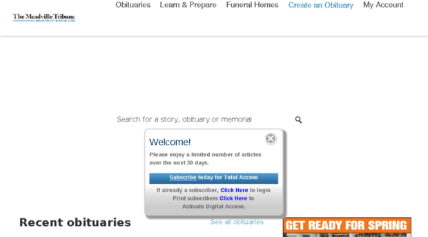 obituaries.meadvilletribune.com