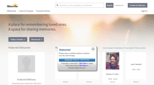 obituaries.meridianstar.com