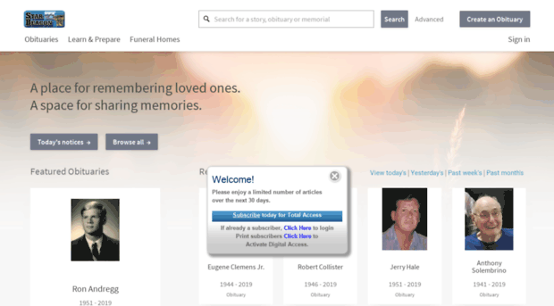 obituaries.starbeacon.com