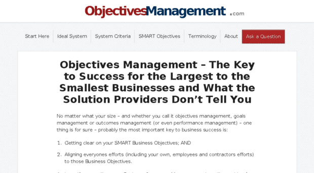 objectivesmanagement.com