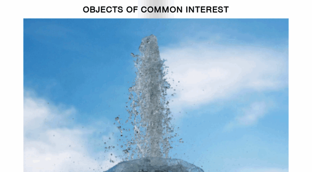 objectsofcommoninterest.com