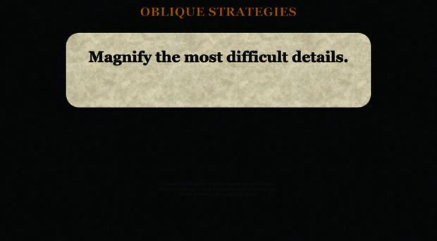 oblique-strategies.com