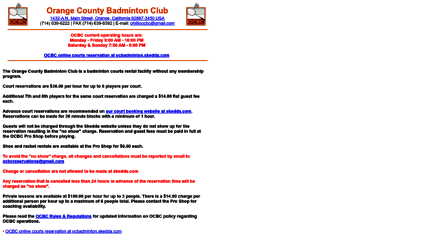 ocbadmintonclub.com