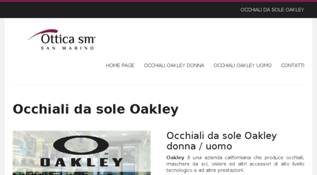 occhialidasoleoakley.com