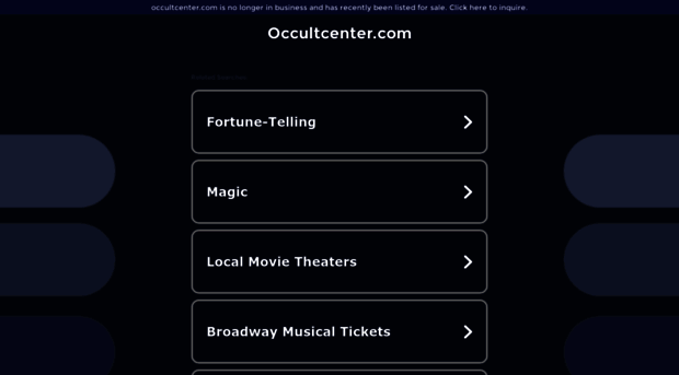 occultcenter.com