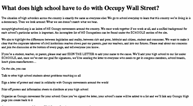occupyhighschool.org