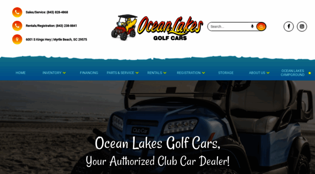 oceanlakesgolfcars.com