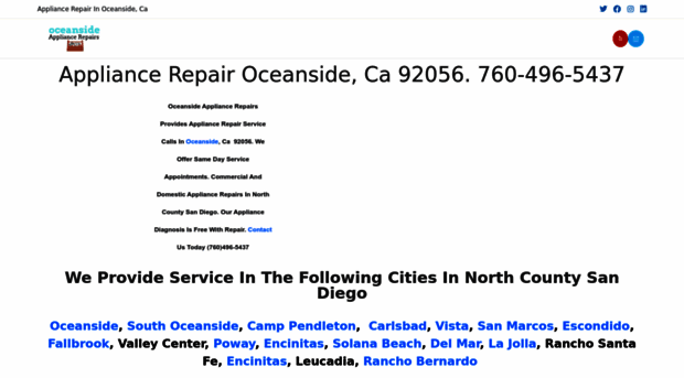 oceansideappliancerepair.com