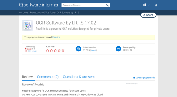 ocr-software-by-i-r-i-s.software.informer.com