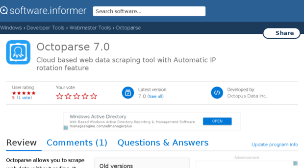 octoparse.software.informer.com