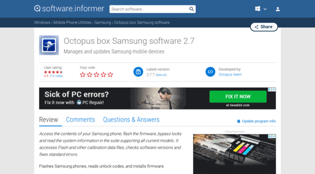 octopus-box-samsung-software.software.informer.com