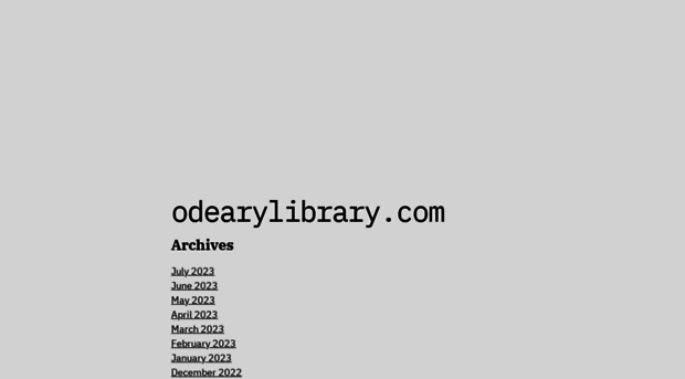 odearylibrary.com