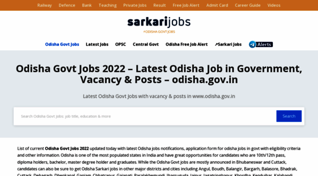 odisha.sarkarijobs.com