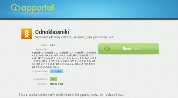 odnoklassniki.apportal.co