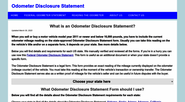 odometerdisclosurestatement.com