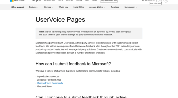 office365.uservoice.com