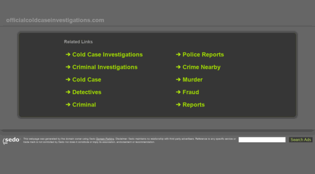 officialcoldcaseinvestigations.com