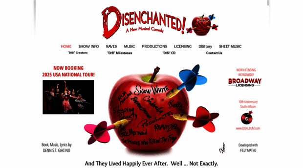 officialdisenchantedmusical.com