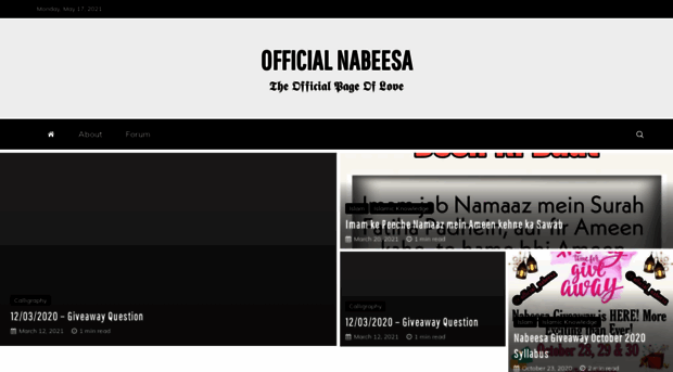 officialnabeesa.com