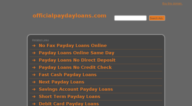 officialpaydayloans.com