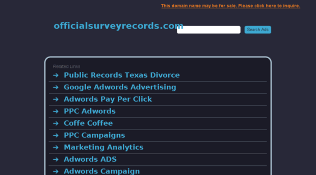 officialsurveyrecords.com