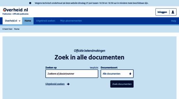 officielebekendmakingen.nl