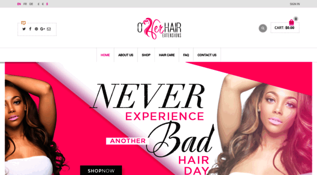 oherhairextensions.com