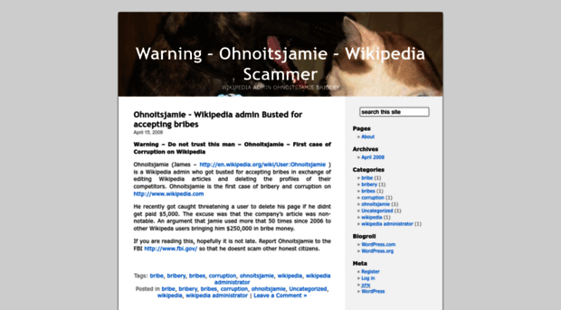 ohnoitsjamiewikipediascammer.wordpress.com