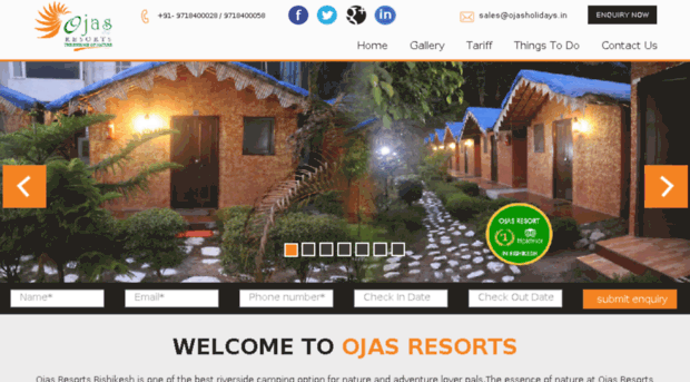 ojasresort.com