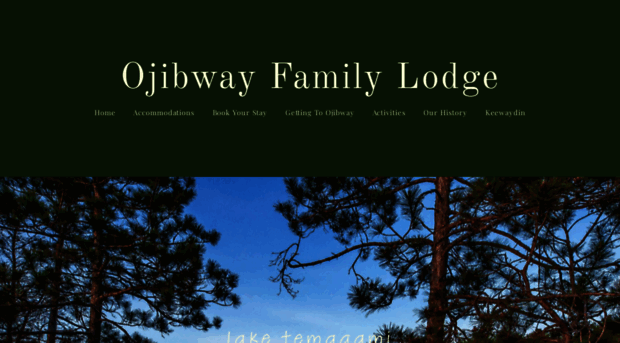 ojibwayfamilylodge.com