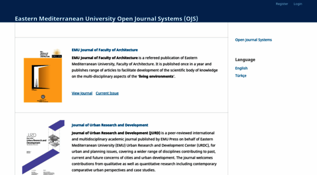 ojs.emu.edu.tr - Eastern Mediterranean Universi... - OJS Emu