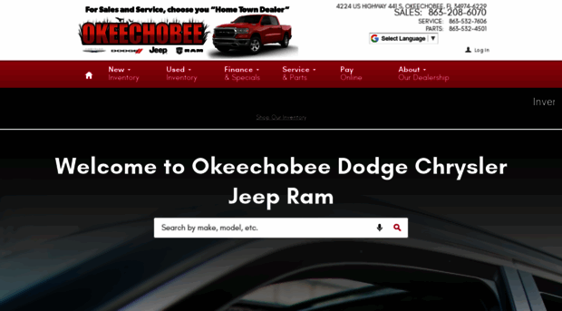 okeechobeedodgechryslerjeepram.com