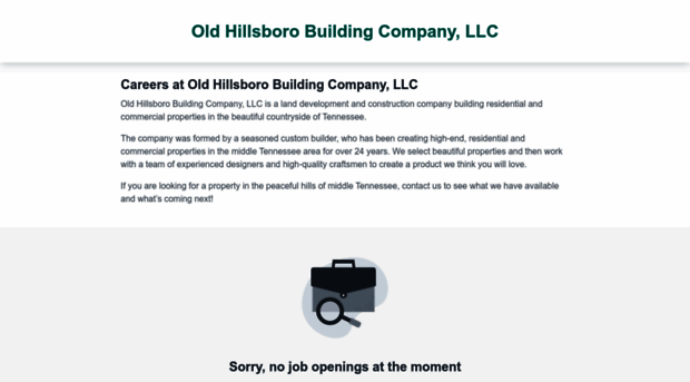 old-hillsboro-building-company-llc.workable.com