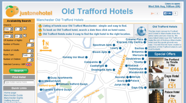 old-trafford-hotels.com