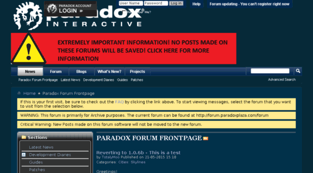 Paradox Interactive Forums