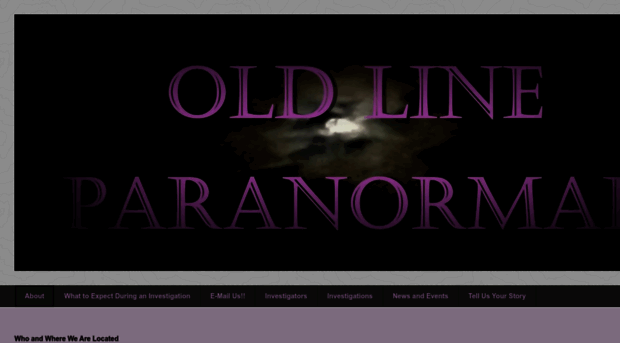 oldlineparanormal.com