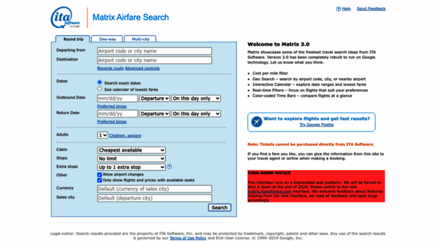 oldmatrix.itasoftware.com