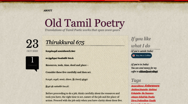 oldtamilpoetry.com