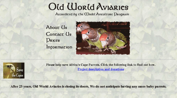 oldworldaviaries.com