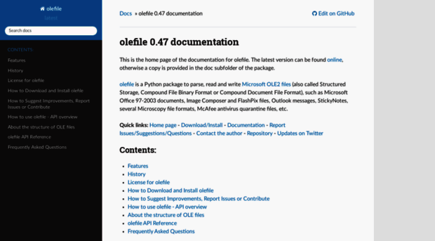 olefile.readthedocs.io