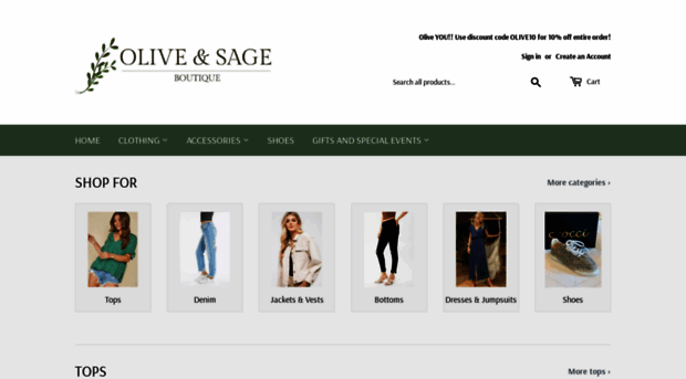 oliveandsageboutique.com